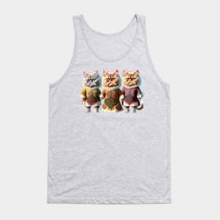 Victorian Court Cats Tank Top